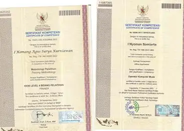 ertifikasi Profesi Instruktur & Operator Komputer