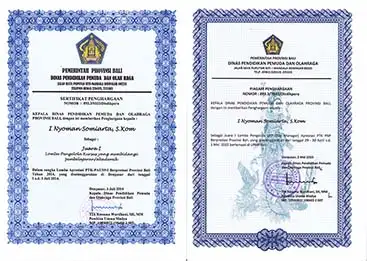 Juara 1 Provinsi Bali Pengelola Lembaga Kursus Juara 1 Provinsi Bali Pengelola Lembaga Kursus